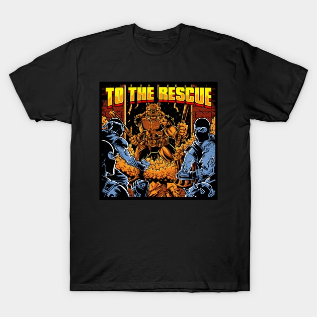 Coffin Curse Records - To The Rescue T-Shirt by Coffin Curse Records